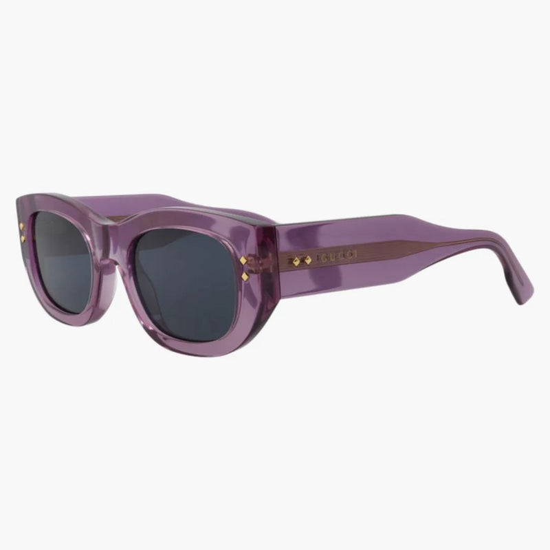 Gucci Square Frame Acetate Sunglasses Violet/Violet/Blue (GG1215S-30013473-003)