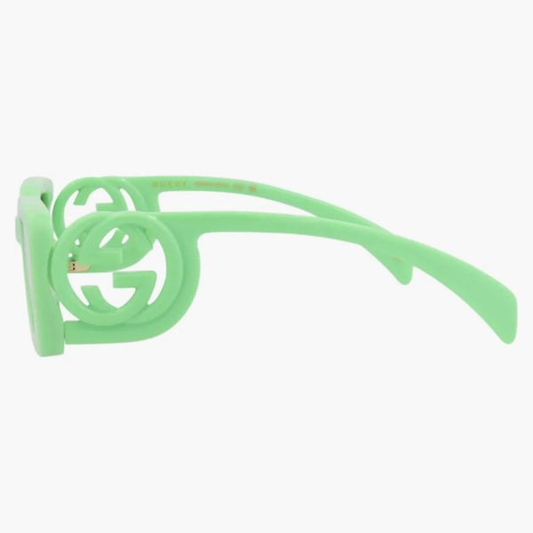 Occhiali da sole in iniezione di cornice quadrata Gucci verde/verde (GG1325S-30013843-004)
