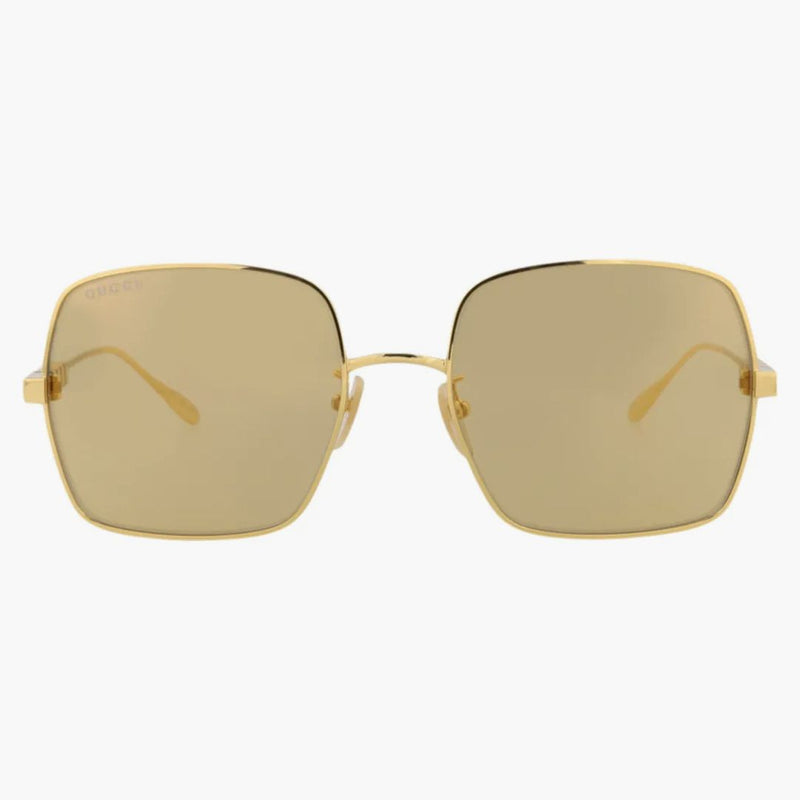 Gucci cuadro cuadrado Gafas de sol de metal oro/oro (GG1434S-30014434-004)