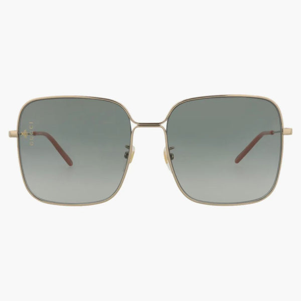 Occhiali da sole in metallo Gucci Square Metall Gold/Gold/Grey (GG0443S-30006426-001)