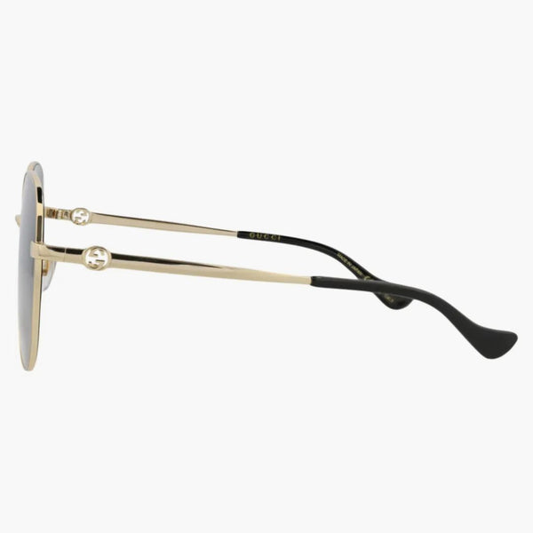 Occhiali da sole in metallo Gucci Square Metal Gold/Gold/Grey (GG1089SA-30012967-001)