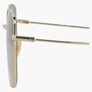 Gucci Square Frame Metal Solglasögon Guld/guld/rosa (GG1030SK-30011827-005)