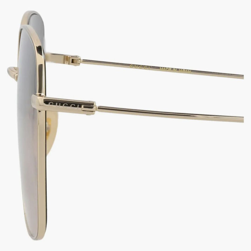 Gucci Square Frame Metal Sunglasses Gold/Gold/Pink (GG1030sk-30011827-005)