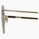 Gucci Squareframe Metal Sunglasses Gold/Havana/Green (GG1350S-30013913-003)