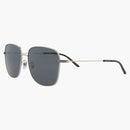 Gucci Squareframe Metal Sunglasses Silver/Silver/Blue (GG1464SA-30014464-004)