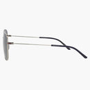 Gucci Squareframe Metal Sunglasses Silver/Silver/Blue (GG1464SA-30014464-004)