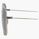 Gucci Squareframe Metal Sunglasses Silver/Silver/Blue (GG1464SA-30014464-004)