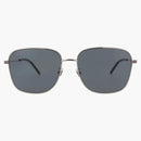 Gucci Squareframe Metal Sunglasses Silver/Silver/Blue (GG1464SA-30014464-004)