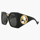 Gucci Square-frame Recycled Acetate Sunglasses Black/black/grey (gg1254s-30013851-001)