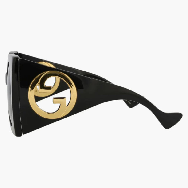 Gucci Squareframe återvunnet acetat solglasögon svart/svart/grå (GG1254S-30013851-001)