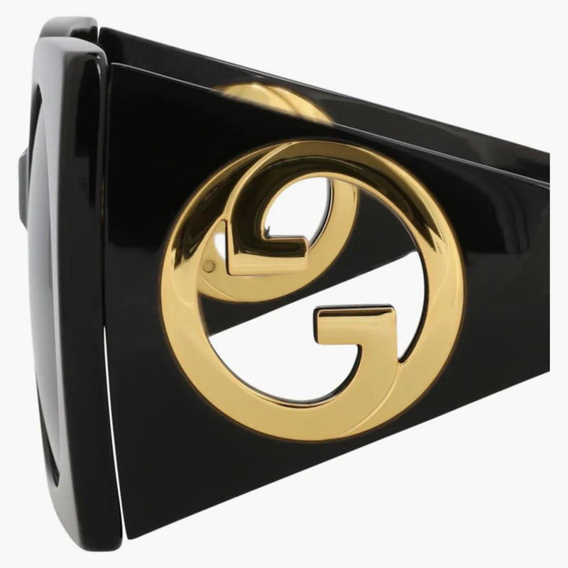 Gucci Squareframe återvunnet acetat solglasögon svart/svart/grå (GG1254S-30013851-001)