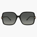 Gucci Square frame recycled acetate sunglasses Black/Black/Gray (GG1448SA-30014448-005)