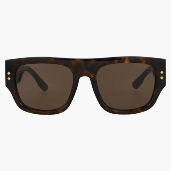 Gucci Square Square Acetato Acetato Occhiali da sole Havana/Havana/Brown (GG1262S-30013828-002)