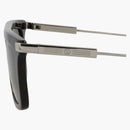 Gucci Square-frame Recycled Acetate Sunglasses Havana/silver/green (gg1437s-30014438-002)