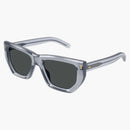 Gucci Square Frame Sunglasses Crystal Gray/Gray (GG1520S-004-Fri)