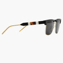 Gucci Square Metal and Acetate Sunglasses Black (596071 J0770 1011)