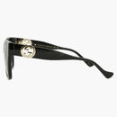 Gucci Square Rectangle Sunglasses Black/Black/Gray (GG1023S-30011717-001)