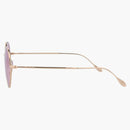 Gucci Square Rectangle Sunglasses Gold/Gold/Pink (GG1182S-30013461-004)