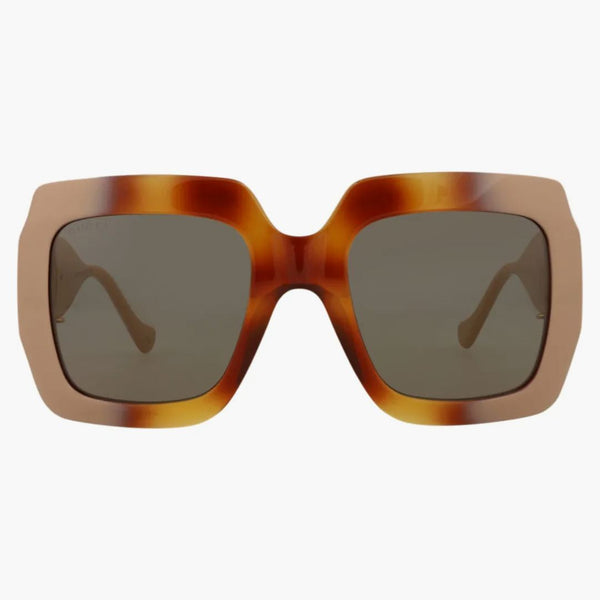 Occhiali da sole Gucci Square Rectangle Havana/Ivory/Brown (GG1022S-30011773-003)