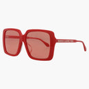 Gucci Square Rectangle Sunglasses Red (GG0567SAN-30013230-005)
