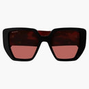 Gucci Square Solglasögon Black/Brown (GG0956S-009-FRI)