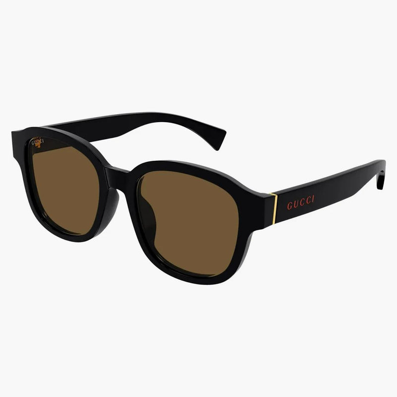 Gucci Square Sunglasses Black/Brown (GG1140SK-003)