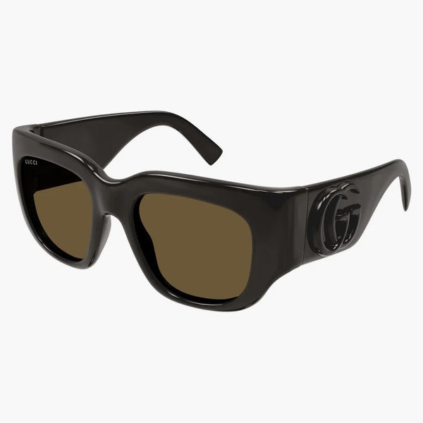 Gucci Square Solglasögon Brown/Brown (GG1545S-002)
