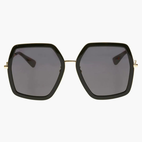 Occhiali da sole Gucci Square Nero/Gold/Havana (GG0106S 001)
