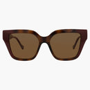 Gucci Square Solglasögon Havana/Bourgogne/Brown (GG1023S-30011717-003)
