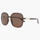 Gucci Square Solglasögon Havana/Havana/Brown (GG0893S-30010361-002)