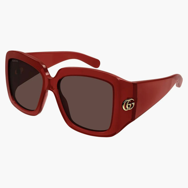 Gucci Square Solglasögon Red (GG1402S-003-FRI)