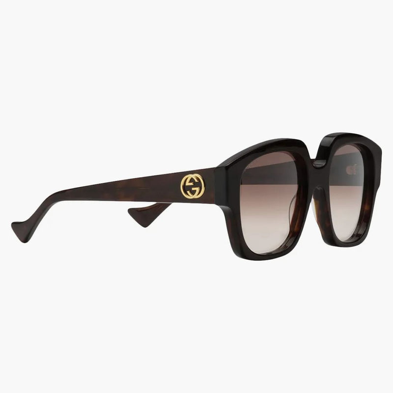 Gucci Squared Frame Sunglasses Tortoiseshell/Gradient Brown (720727 J0740 2323)