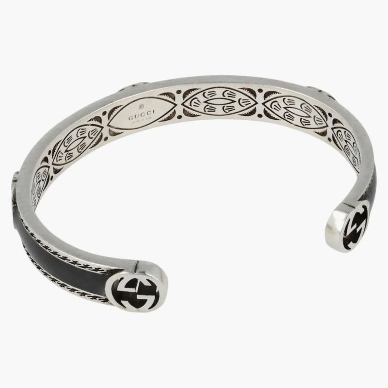 GUCCI Sterling Silver Interlocking G Bracelet Silver