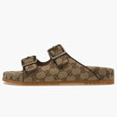 Gucci Strap Slide Sandal Beige Canvas