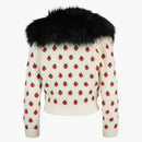 Strawberry Empoidered svetr bílý