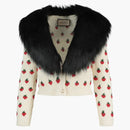 Strawberry Empoidered svetr bílý