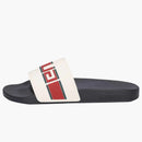 Gucci Stripe Rubber Slide White Red Green