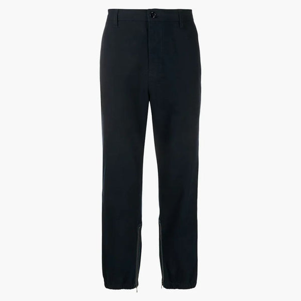 Gucci pruhovaný přímá kalhoty Gabardine Black/Multi