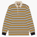 Gucci Striped Polo with Patch Yellow/Multicolor
