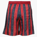 Gucci Striped Silk Bermuda šortky živě červené
