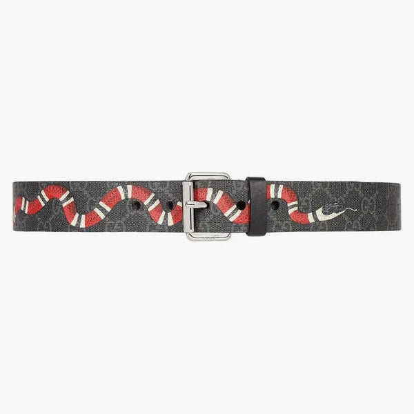 Cintura di kingsnake supremo gucci nero