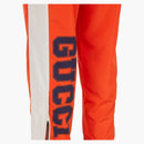 Gucci Tape Detalle Pantalones de pista Naranja