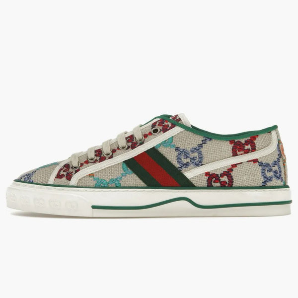 Gucci Tennis 1977 GG Logo White Multi