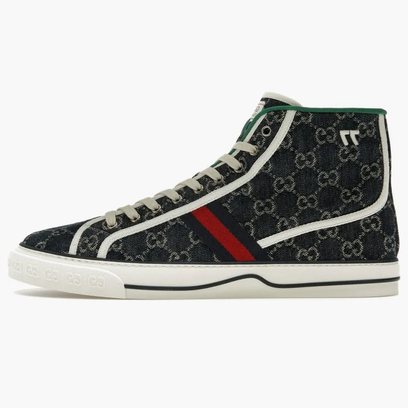 Gucci Tennis 1977 High Top Sneaker Blue
