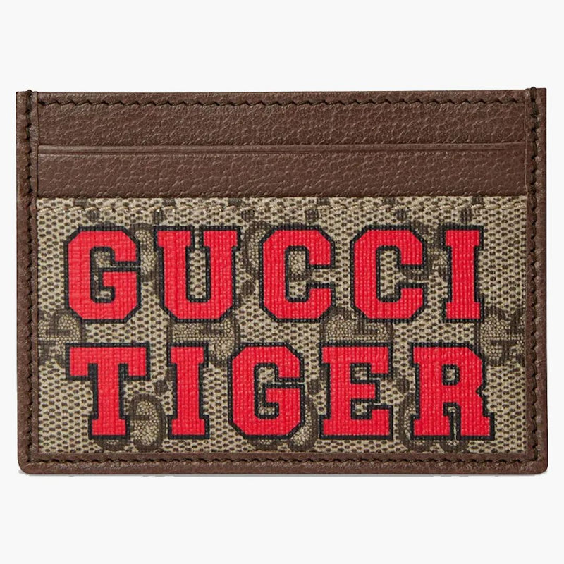 Případ karty Gucci Tiger Beige/Ebony