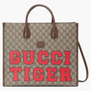 Gucci Tiger GG Medium Dead Bag Beige/Ebony