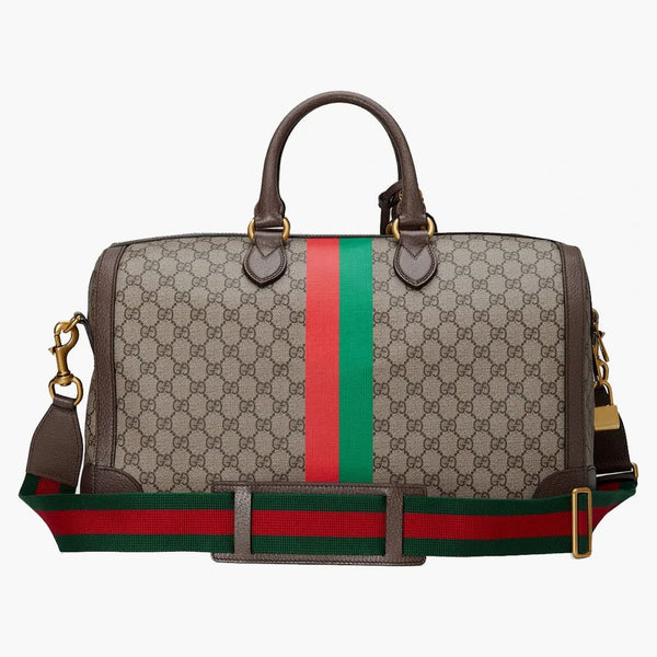 Gucci Tiger GG Small Duffle Bag Beige/Ebony
