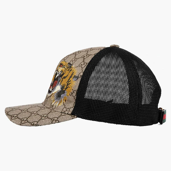Gucci Tigers Print GG Supreme Baseball has beige/Brown