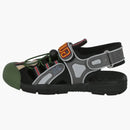 Gucci Tinsel Sports Sandal Black Silver Green