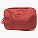 Gucci Toiletry Bag Nylon Red